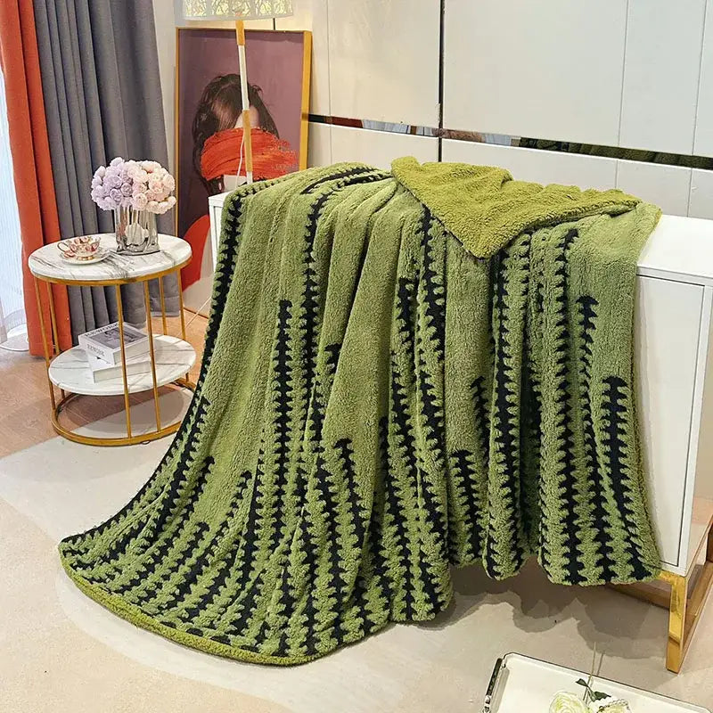 Gray Lamb Fleece Blanket
