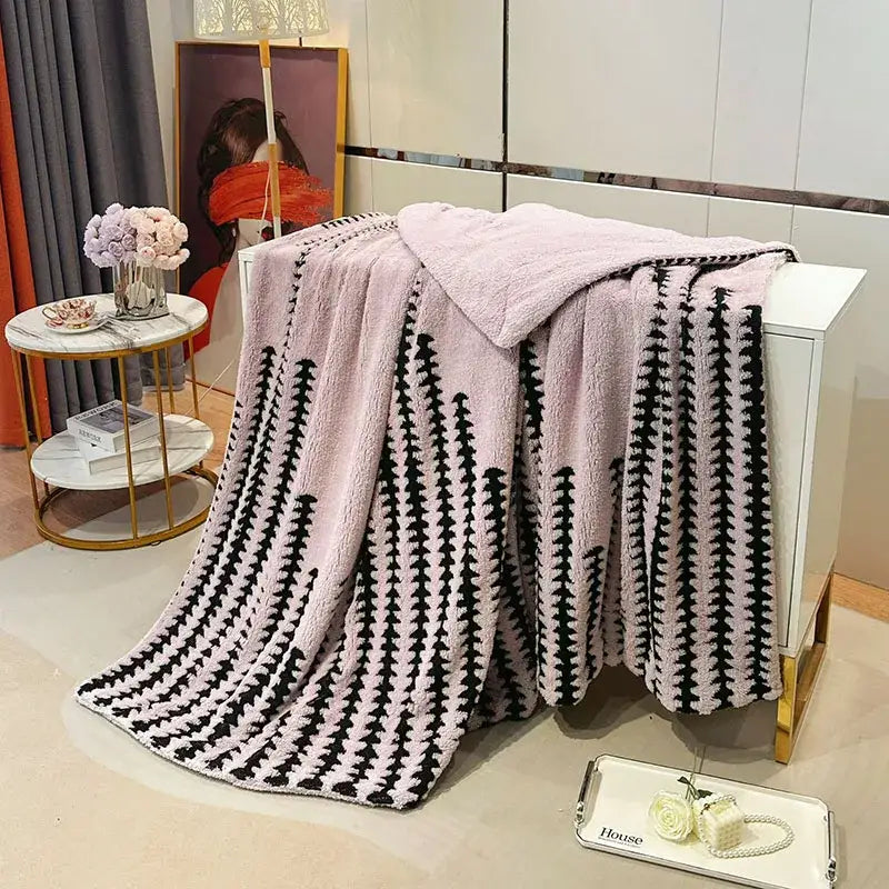 Gray Lamb Fleece Blanket