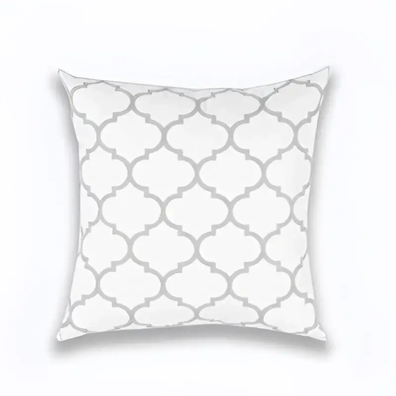 Grey Geometric Cushion Cover