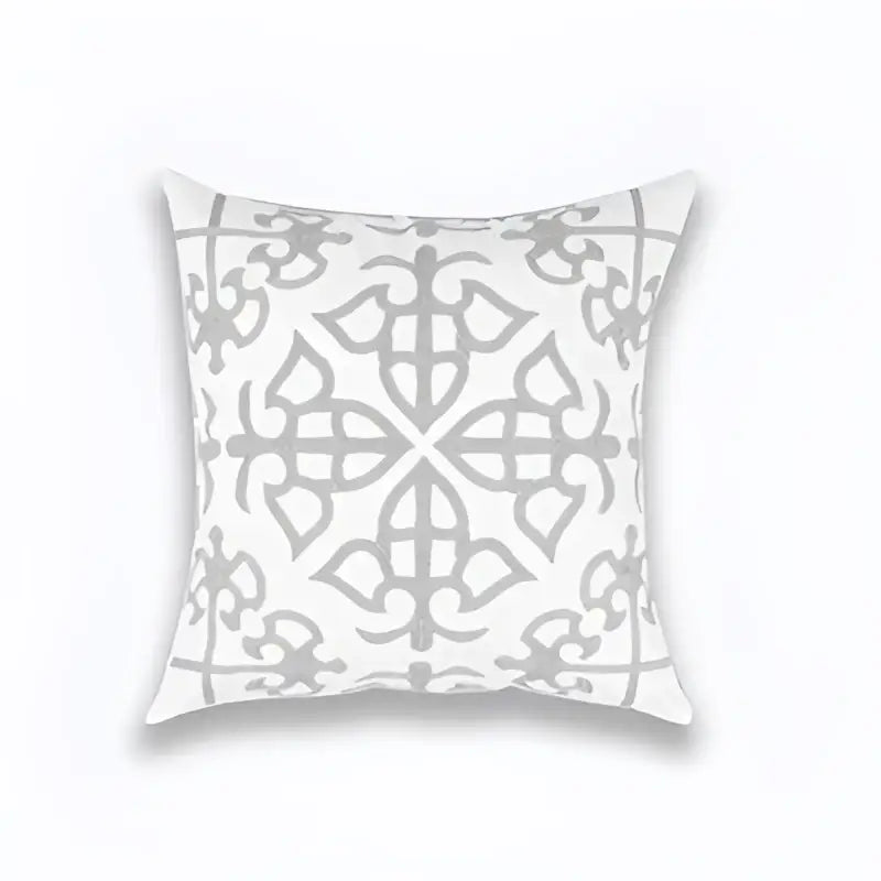 Grey Geometric Cushion Cover