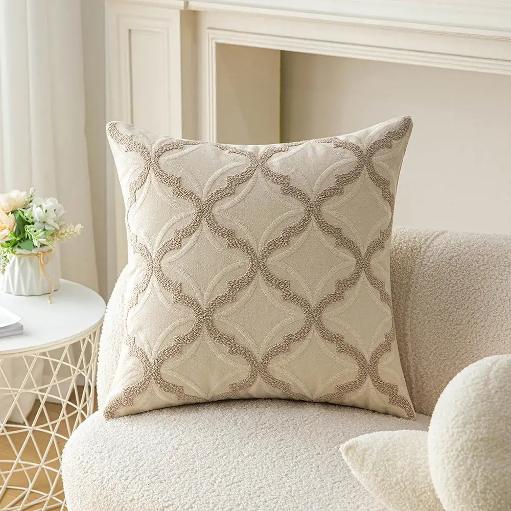 Beige Taupe Cushion Cover
