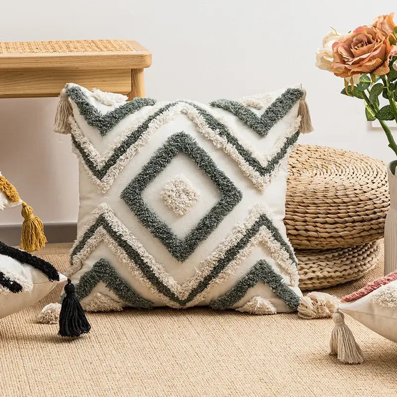 Boho Geometric Cushion Cover