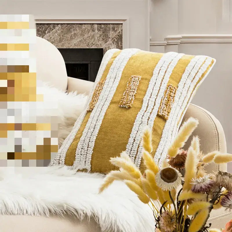 Circle Stripe Cushion Cover