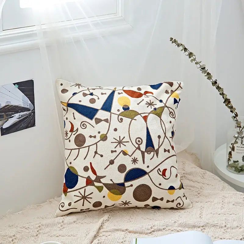 Black Grey Cushion Cover