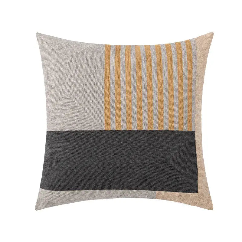 Black Grey Cushion Cover