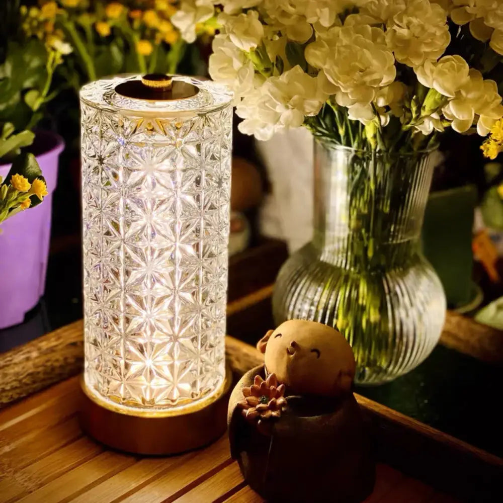 Crystal Glass Table Lamp