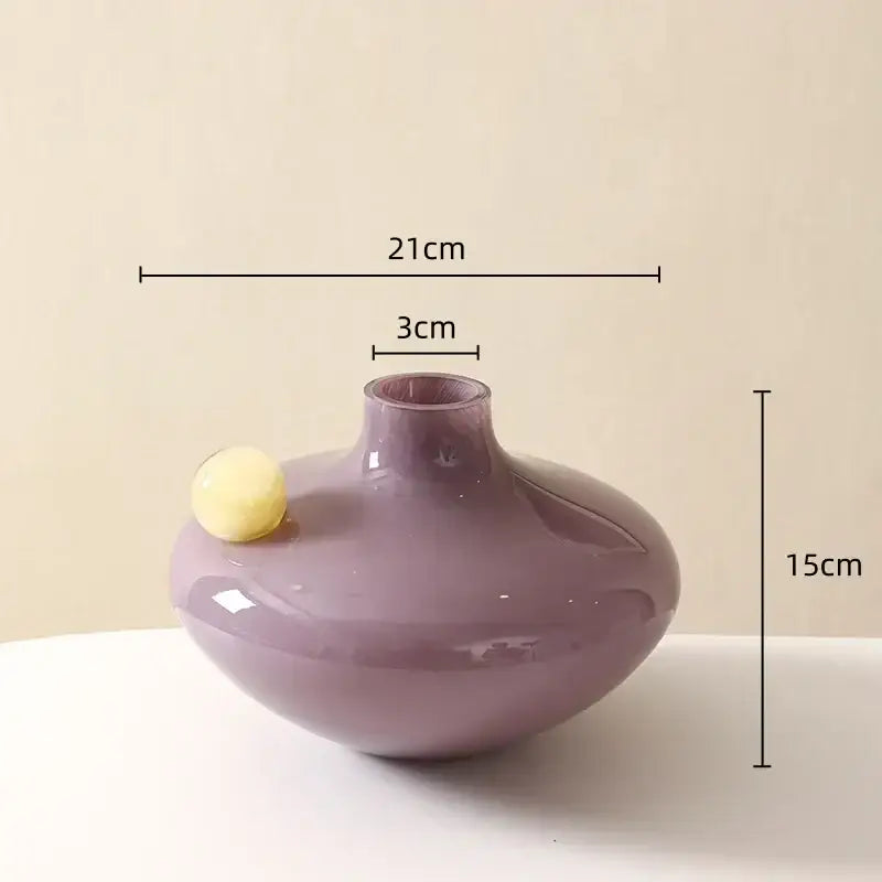 Clear Geometric Sphere Vases