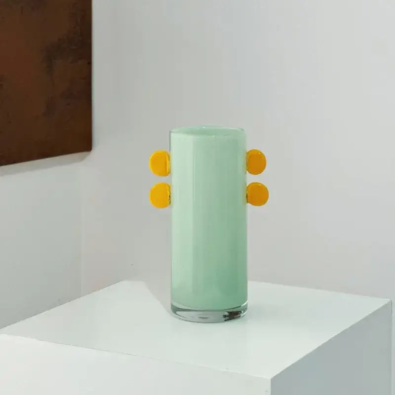 Color Patch Glass Vase