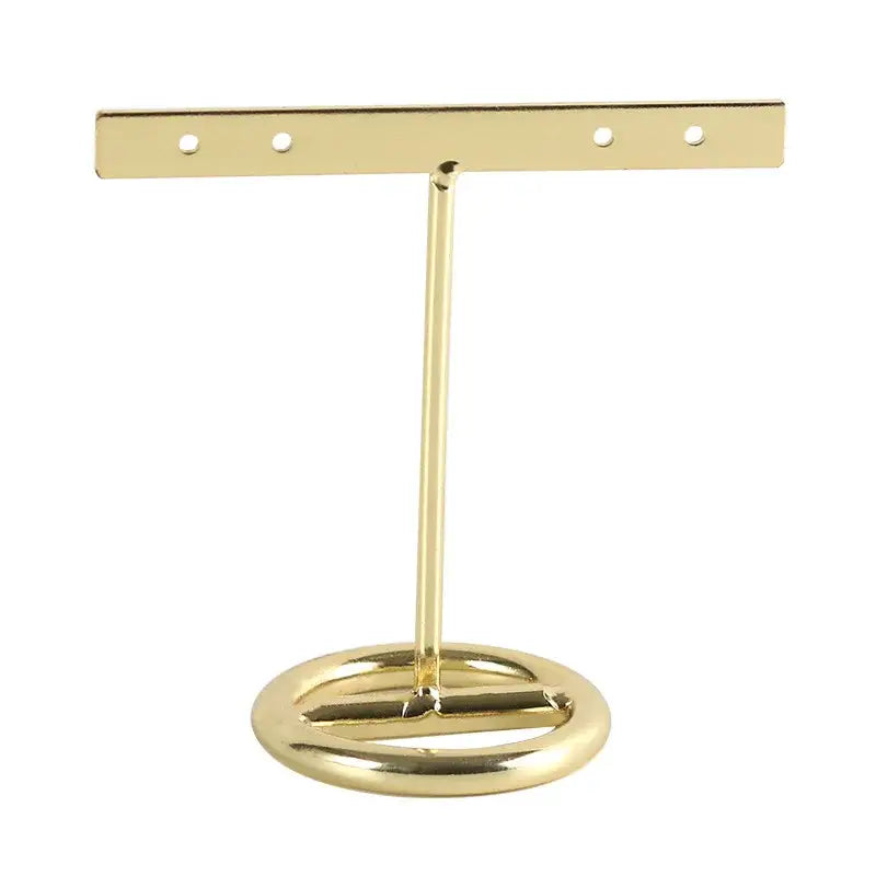 Gold Geometric Jewelry Stand