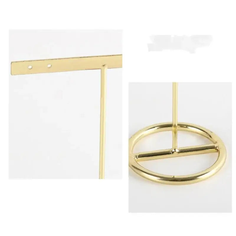 Gold Geometric Jewelry Stand