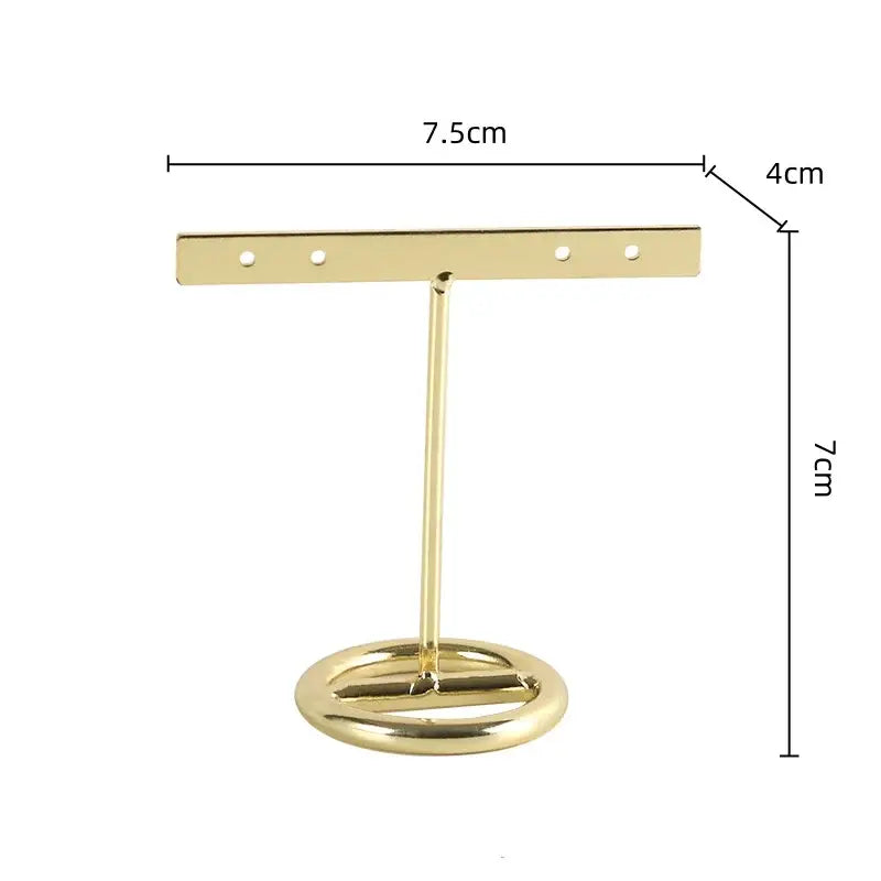 Gold Geometric Jewelry Stand