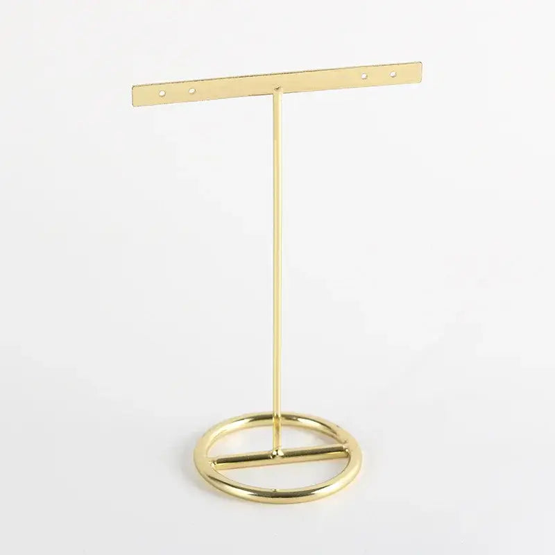 Gold Geometric Jewelry Stand