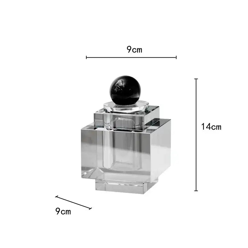 Crystal Geometric Storage Jar