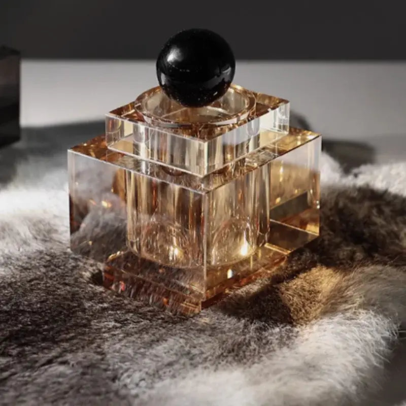 Crystal Geometric Storage Jar