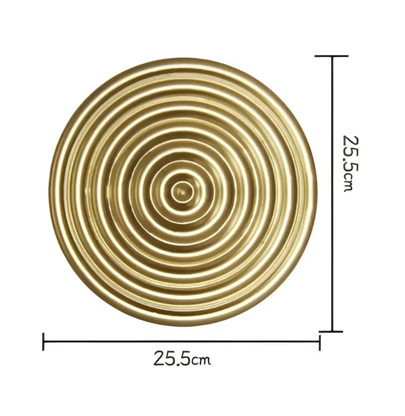 Golden Metal Wall Art Set