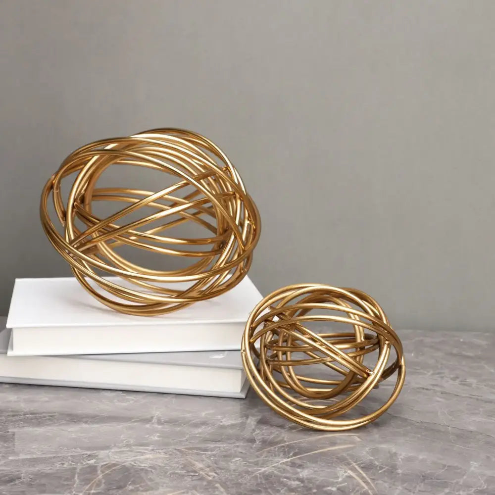 Golden Thread Metal Spheres
