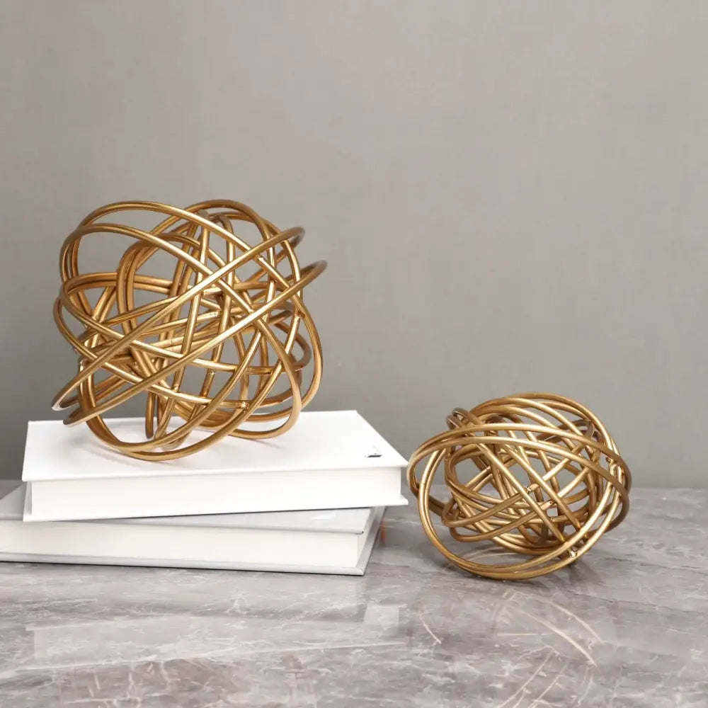 Golden Thread Metal Spheres