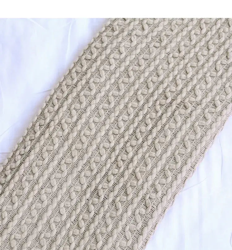 Mustard Geometric Knit Throw