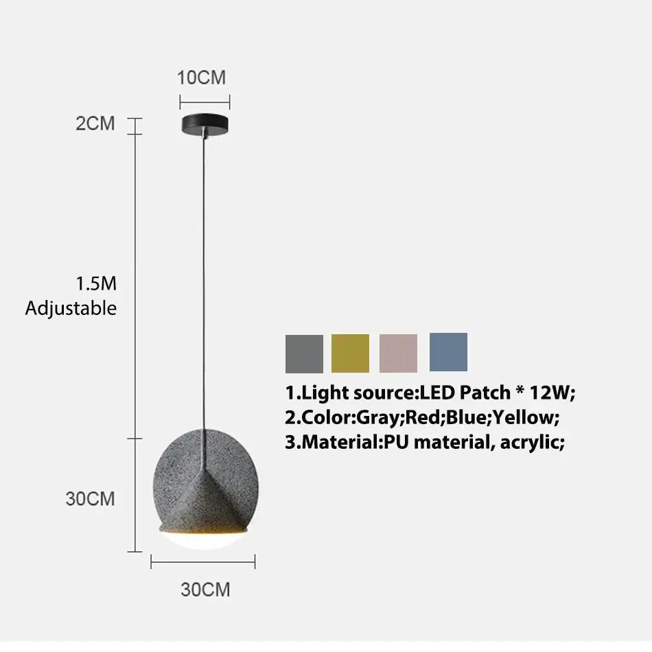 Copper Gray Pendant Lamp