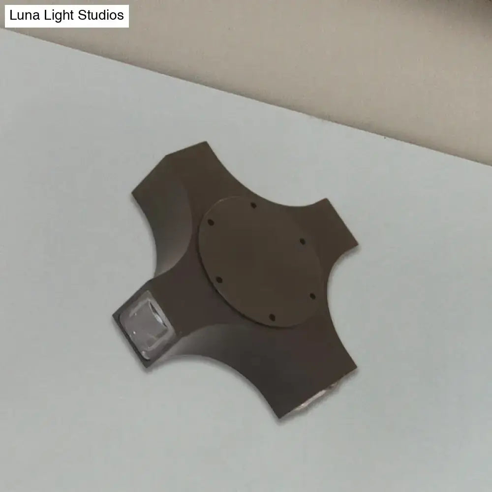 Bronze Geometric Wall Sconce