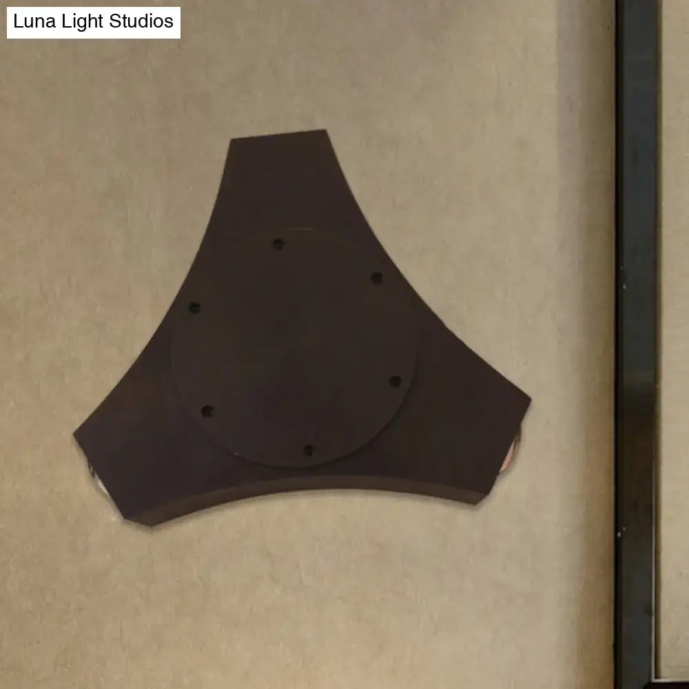 Bronze Geometric Wall Sconce