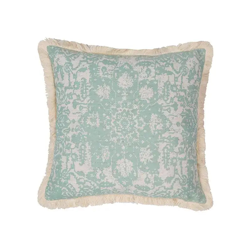 Mosaic Cotton Tassel Cushion