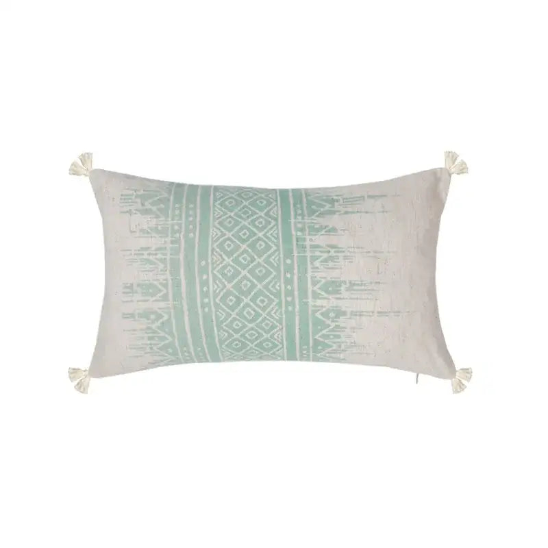 Mosaic Cotton Tassel Cushion