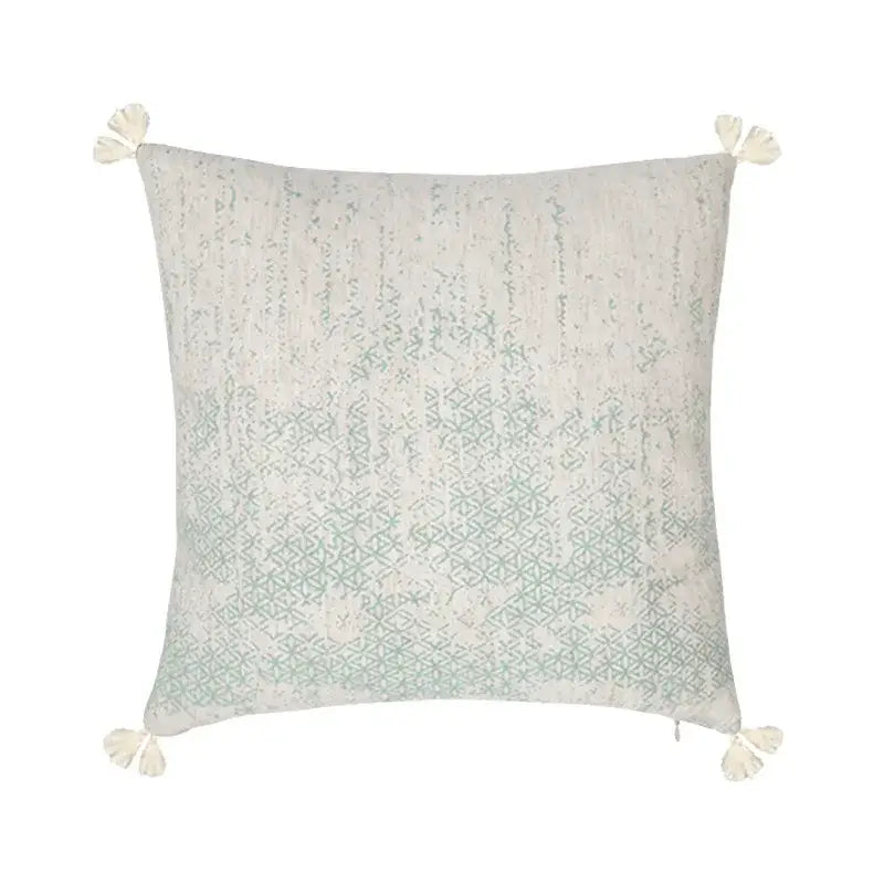 Mosaic Cotton Tassel Cushion