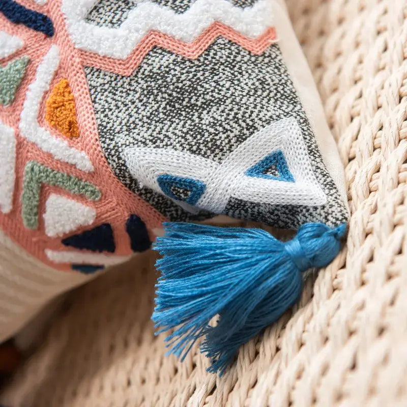 Multicolor Geometric Cushion Cover