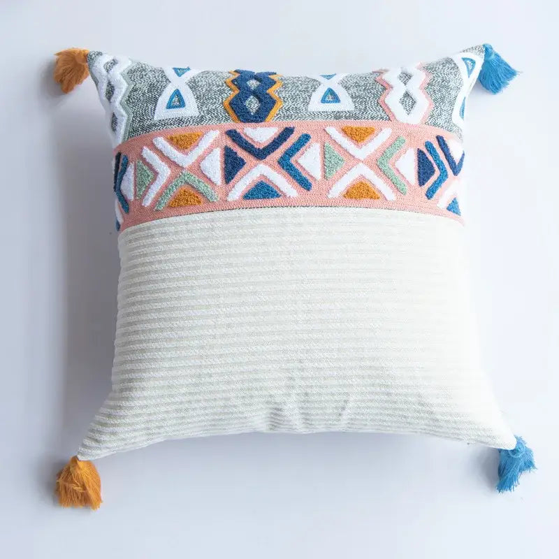 Multicolor Geometric Cushion Cover
