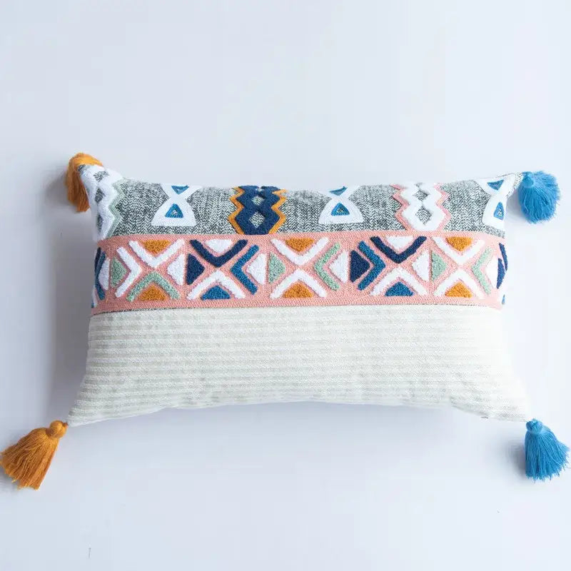 Multicolor Geometric Cushion Cover