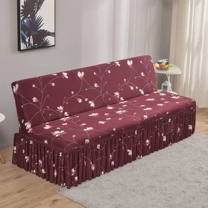 Orange Black Futon Sofa Cover