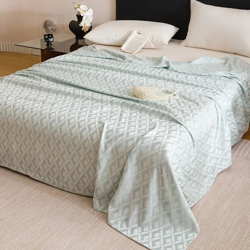 Pink Bamboo Summer Blanket
