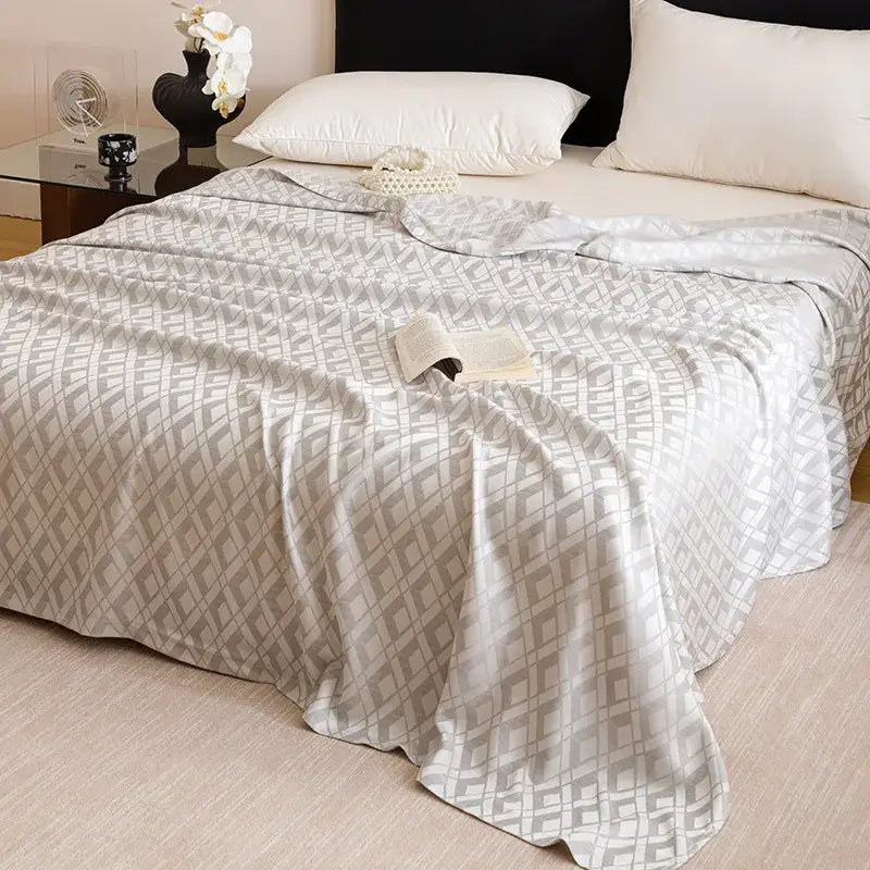 Pink Bamboo Summer Blanket