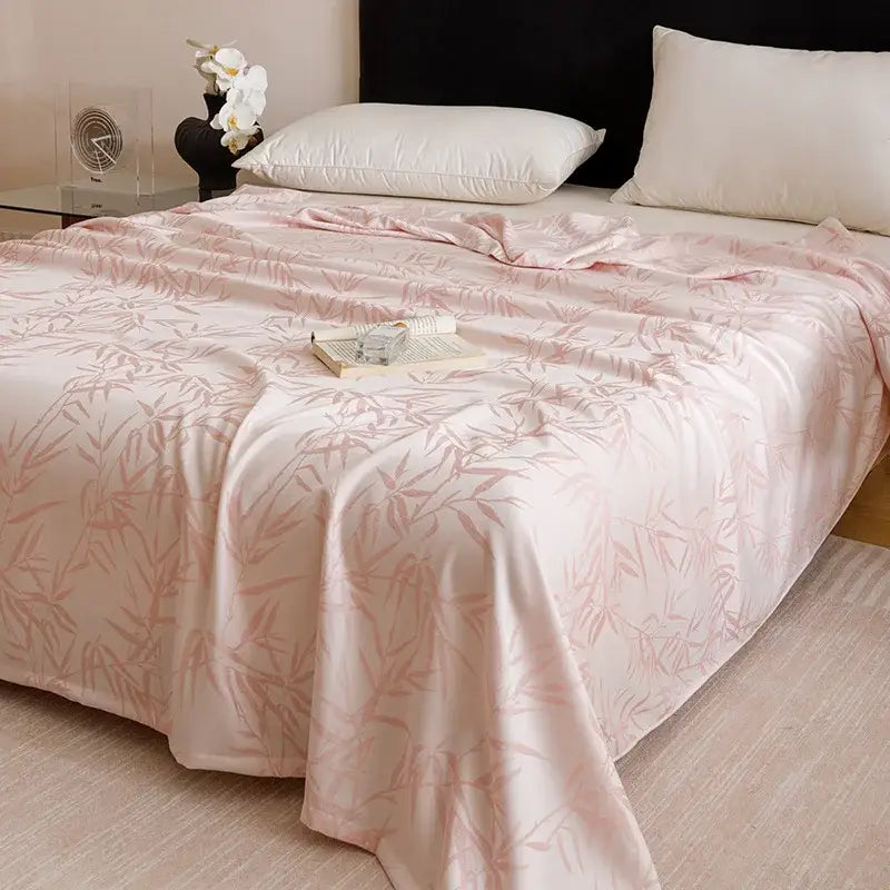 Pink Bamboo Summer Blanket