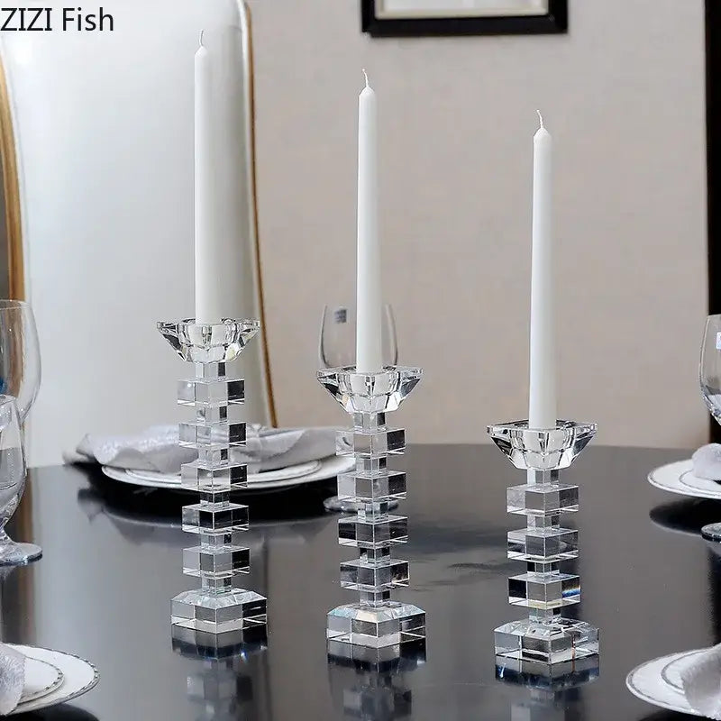 Crystal Cube Candle Holder