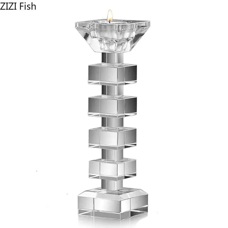 Crystal Cube Candle Holder