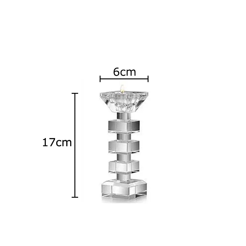 Crystal Cube Candle Holder
