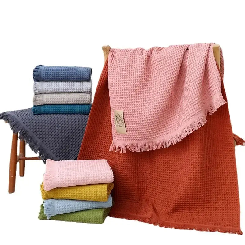 Multi Colored Waffle Towel