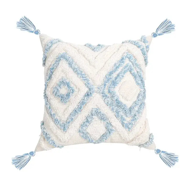 Light Blue Star Pillow Covers