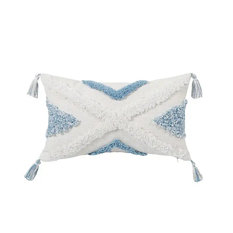 Light Blue Star Pillow Covers