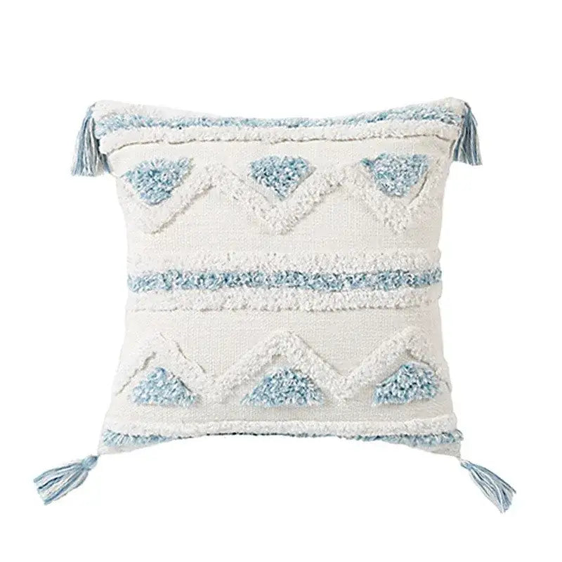 Light Blue Star Pillow Covers