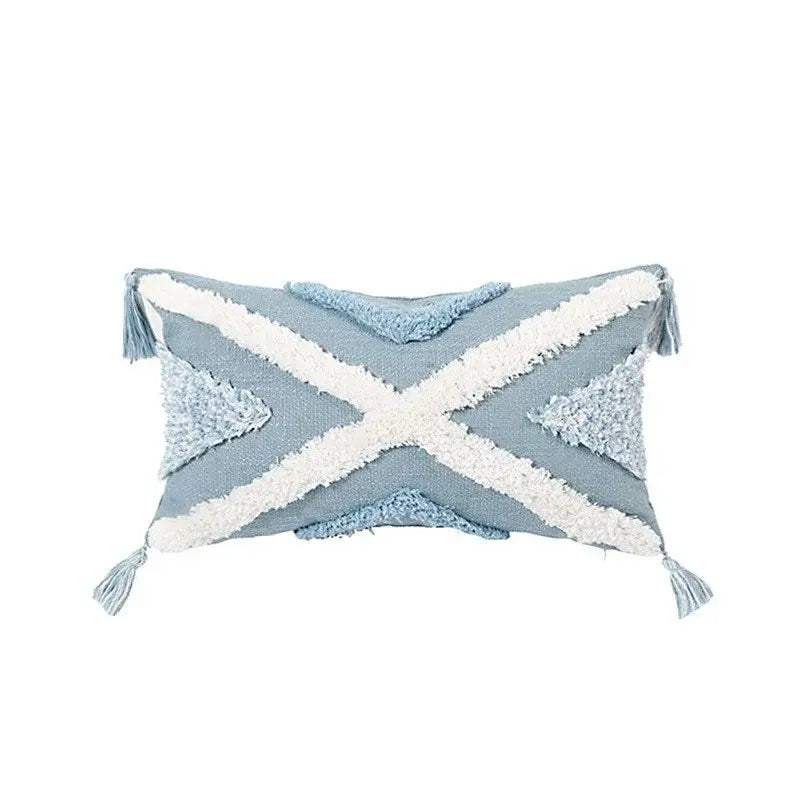 Light Blue Star Pillow Covers