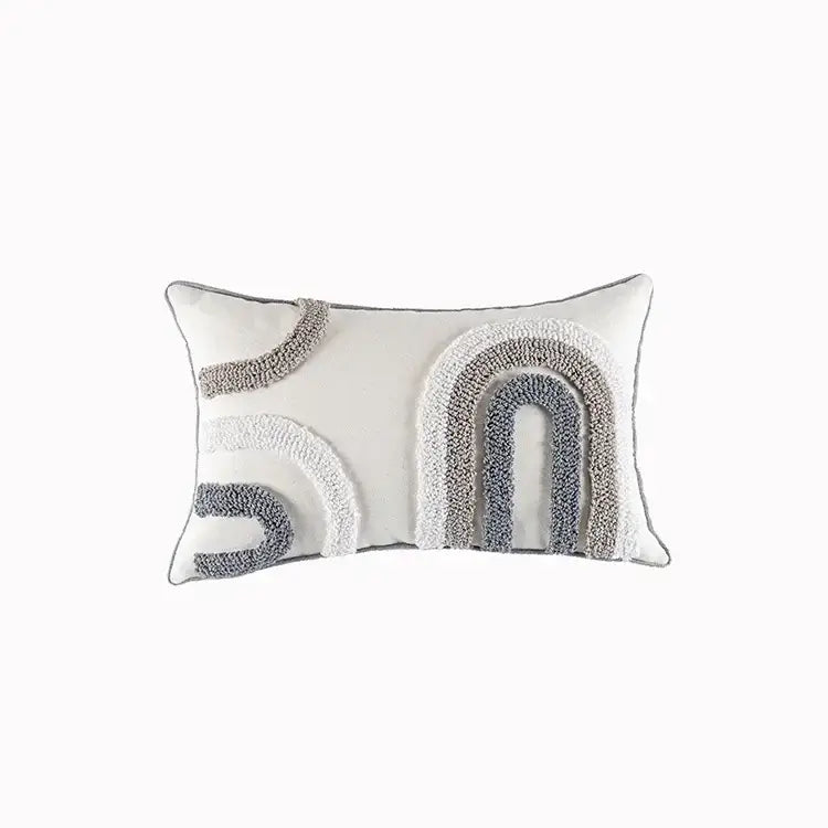 Beige Cream Tassel Cushion Cover