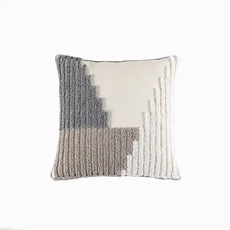 Beige Cream Tassel Cushion Cover