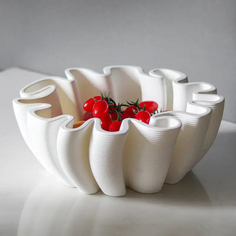 White Ceramic Fruit Tray