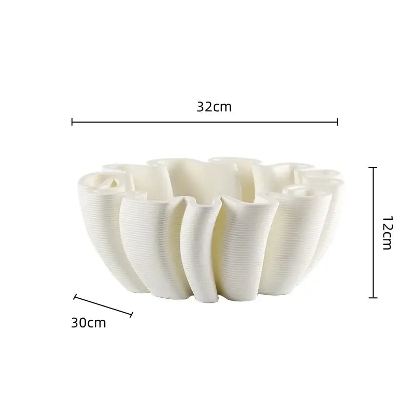 White Ceramic Fruit Tray