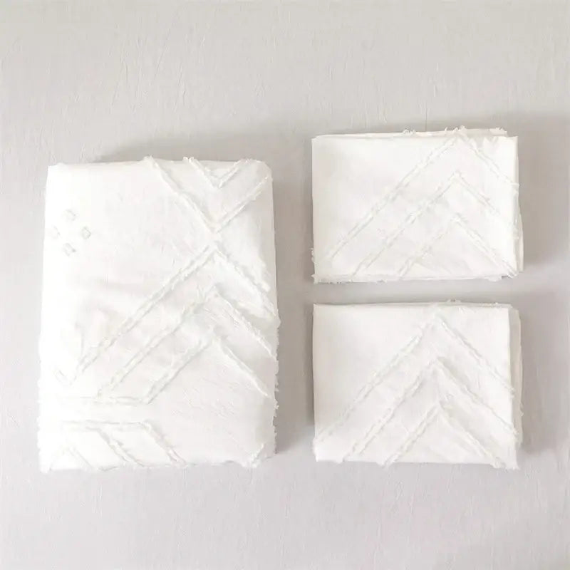 White Quilted Duvet Cover