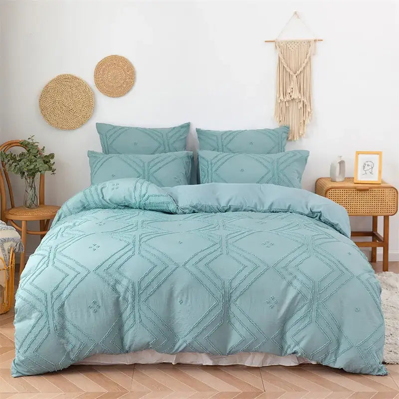 White Quilted Duvet Cover