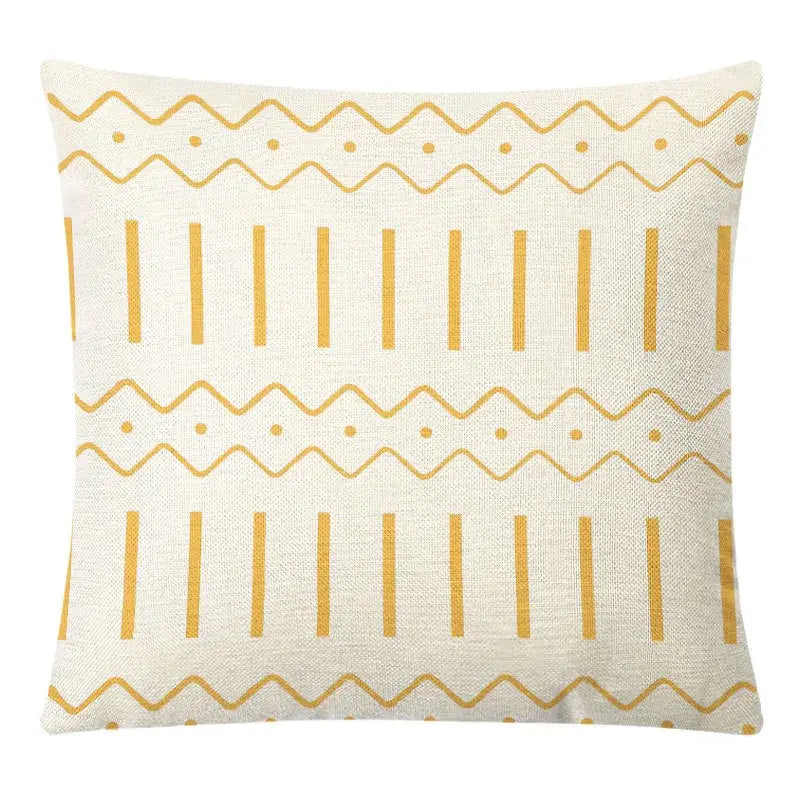 Yellow Linen Pillow Cover Set